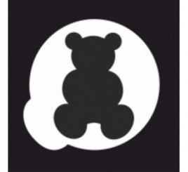 Трафарет Мишка d=6.7cм