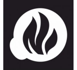 Трафарет Огонь d=6.7cм