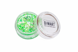 Крем-блёстки DIMART 10гр. "Зелёный шартрез"